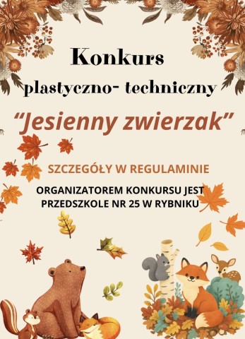 KONKURS JESIENNY ZWIERZAK 